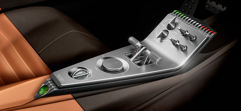 Aluminium centre console