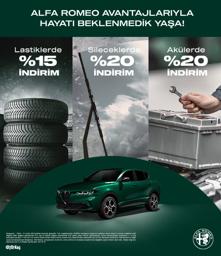 ALFA ROMEO AVANTAJLARIYLA HAYATI BEKLENMEDİK YAŞA!