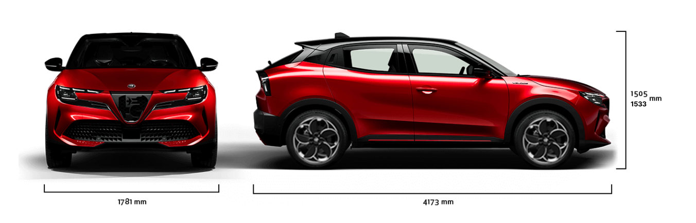 Alfa Romeo Junior Elettrica Boyutlar