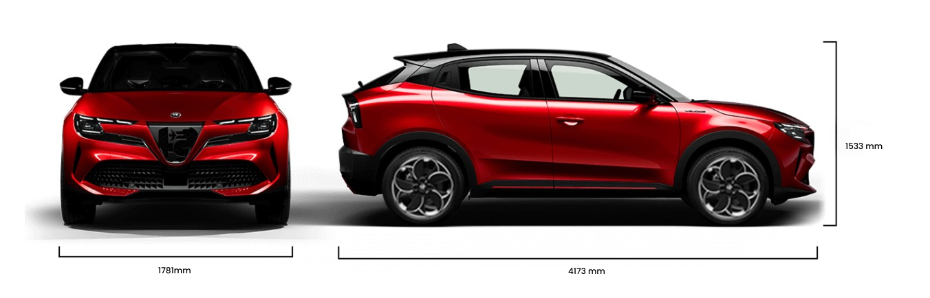 Alfa Romeo Junior Elettrica Boyutlar